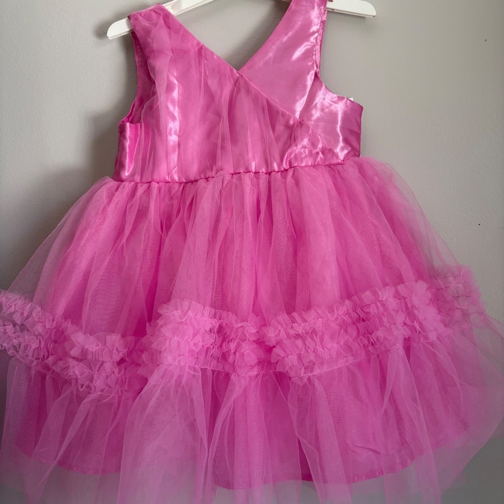 The Grinch Couture Cindy Lou Who Pink Tulle Tutu Dress Red Bow 4T Mad Engine NWT